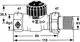Thermostat-Ventilunterteil von IMI Hydronic Engineering in einem technischen Zeichnungsstil mit klaren Abmessungen und Anschlussdetails, dargestellt in einem schematischen Format.